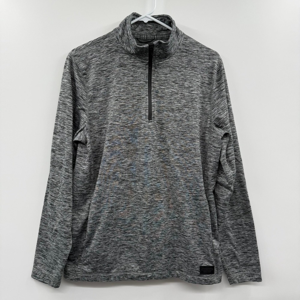 Abercrombie & Fitch Air Knit 1/4 Zip Pullover Mens Medium Gray